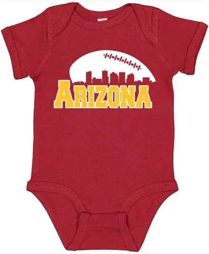 Vista 41 de Xtreme Apparrel Body para niños City Skyline para fanáticos del fútbol Arizona - Negro
