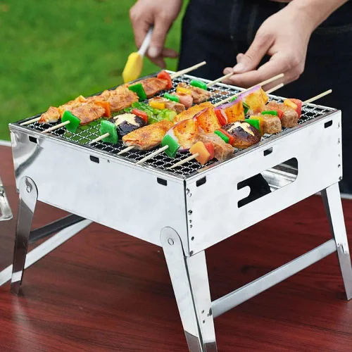 Vista 6 de Fu Store Brochetas de bambú de 6 pulgadas, paquete de 100 palitos de bambú, brochetas Shish Kabob, parrilla, aperitivo, fruta, maíz, fuente