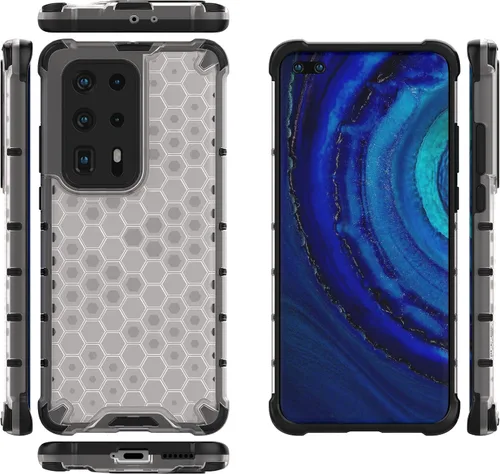 Vista 79 de Pzwoxukhov Funda compatible con Huawei Nova 3i, compatible con Huawei P Smart+ 2018 Honeycomb Anti-Drop Shock-Absorbing Case Negro