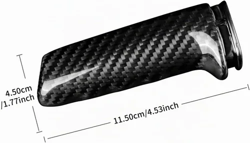 Vista 2 de AIRSPEED de fibra de carbono para BMW Funda de mango de freno de mano Compatible con BMW 1 2 3 4 Series E90 E91 E92 Z4 E85 E86 E87 E81 E82 E87 E88