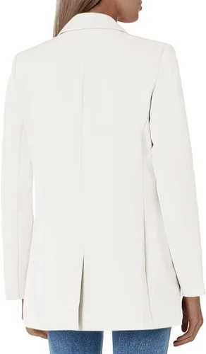Vista 2 de Ivay Blazers casuales para mujer, chaqueta ligera de manga larga con frente abierto, para trabajo y oficina