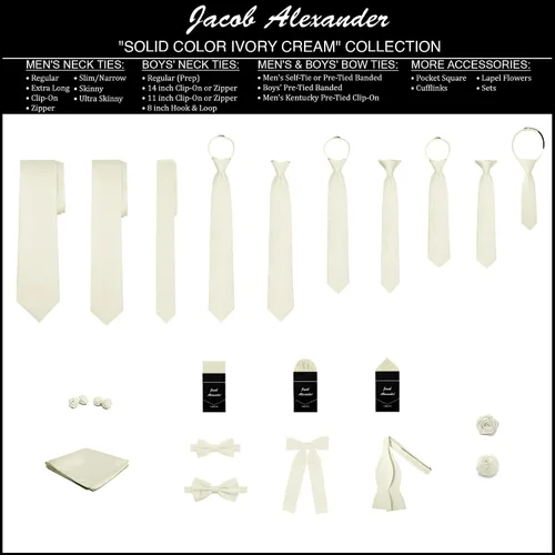 Vista 152 de Jacob Alexander Corbata regular de los hombres de color sólido