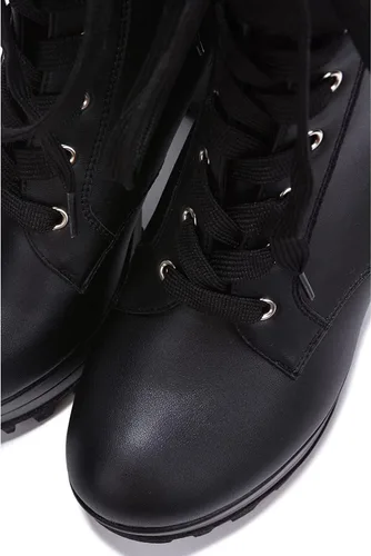 Vista 5 de Cape Robbin Monik - Botines Chelsea de plataforma con tacón grueso para mujer, botines con bolsillo