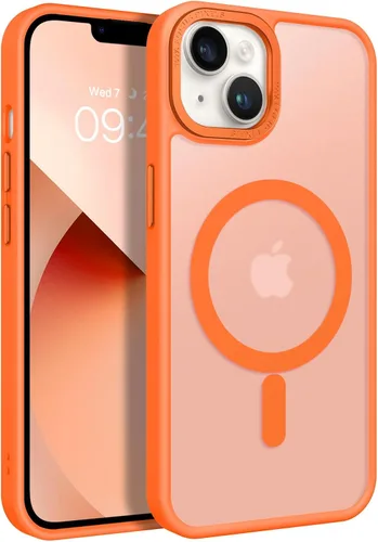 Vista 11 de BENTOBEN Funda magnética para iPhone 13 y iPhone 14 [compatible con Magsafe] Funda translúcida mate para iPhone 13/14, delgada, a prueba de golpes