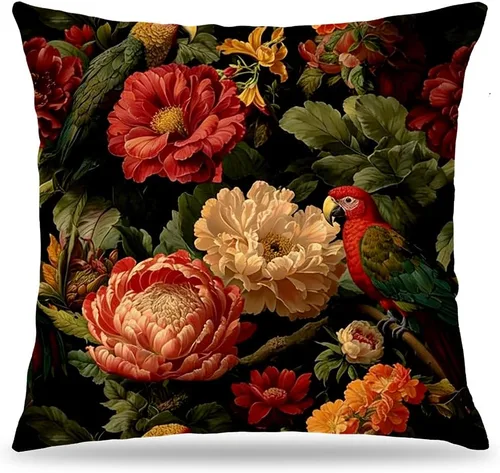 Vista 28 de Fundas de Almohada Gótica de Polilla y Mariposa 18x18, Fundas de Almohada Celestial de Luna de Academia Oscura para Sofá, Decoración Gótica