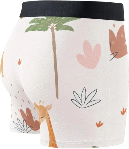 Vista 3 de CHIFIGNO Mimosa Bamboo Fiber and Spandex Boxer Shorts, Soft and Breathable, S