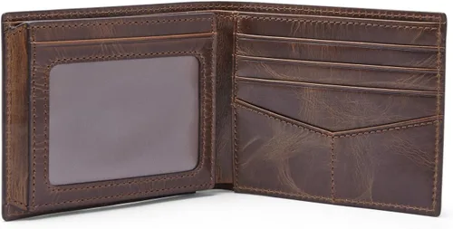 Vista 2 de Fossil Derrick Flip ID Bifold ML3681201 Marrón oscuro, Marrón, Plegable