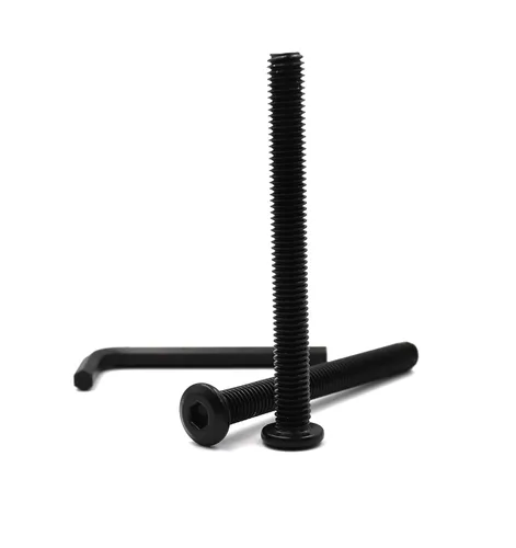 Vista 10 de 20pcs M6 x 0.591 in Remache Negro Avellanado Socket Cap Allen Tornillos Remache Tornillos Muebles Conexión 304 Acero Inoxidable