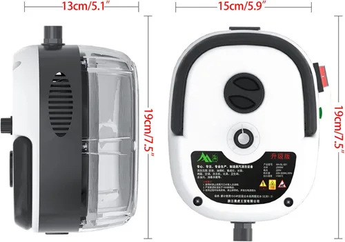 Vista 7 de Limpiador de vapor de alta presión, 2500 W, máquina de limpieza portátil de calentamiento rápido de alta temperatura, para uso doméstico, azulejos