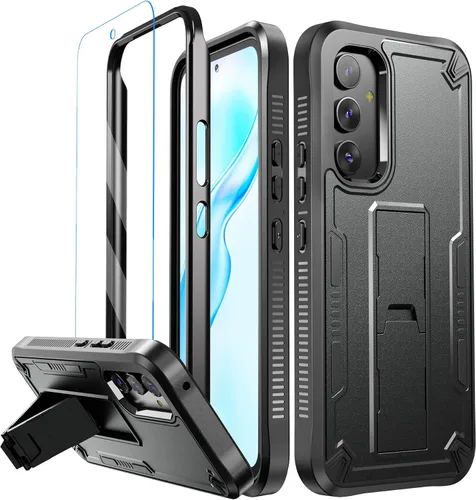 Vista 11 de URBANITE Funda para Samsung Galaxy A13 con soporte, protección a prueba de golpes de grado militar con protector de pantalla compatible con teléfono