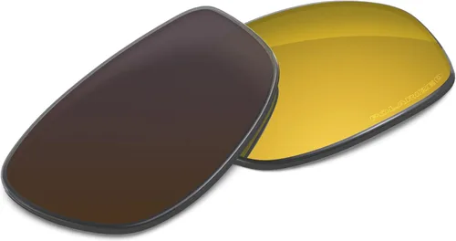 Vista 3 de Tintart Lentes de repuesto compatibles con Oakley Juliet Polycarbonate Polarized Etched-Golden Yellow