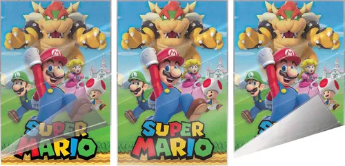 Vista 3 de Super Mario - Póster de videojuegos (Mario, Luigi y sus amigos) (tamaño: 24 x 36 pulgadas) (póster laminado)