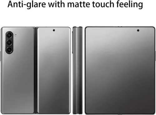 Vista 2 de [2 juegos de 8 unidades] Protector de pantalla mate para Z Fold 5, película de TPU suave, ultrafina, antirreflejos, para Samsung Galaxy Z Fold 5
