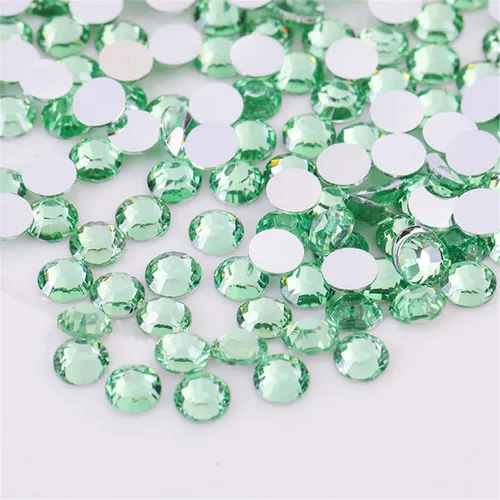 Vista 13 de 3000 unidades de diamantes de imitación termoadhesivos SS6 de 2mm con parte posterior plana, gemas de cristal de vidrio transparente redondas
