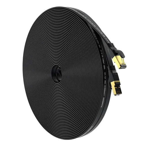 Vista 16 de Cable Ethernet Cat 8 de 3 pies, cable de red LAN de alta velocidad para exteriores e interiores, cable de conexión SFTP chapado en oro RJ45 de 40