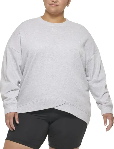 Vista 2 de Calvin Klein Performance womens Active Chevron Hem Drop Shoulder Pullover