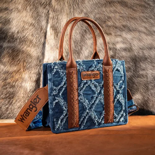 Vista 3 de Wrangler - Bolso de mano estilo occidental para mujer, bolsos aztecas bohemios