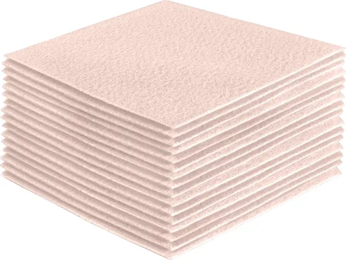 Vista 53 de FabricLA Hojas de fieltro acrílico para manualidades, cuadrados de fieltro precortados suaves de 4 x 4 pulgadas (3.9 in x 3.9 in), utiliza hojas