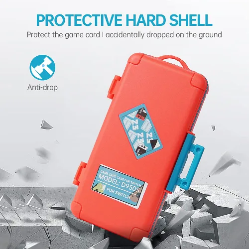 Vista 3 de LYNCA Funda para tarjetas de juego de gran capacidad compatible con Nintendo Swith Games, cartuchos de juego de interruptor de protección, soporte