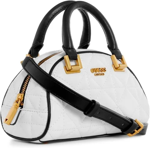 Vista 2 de GUESS Mildred Mini Bowler, Blanco, Blanco