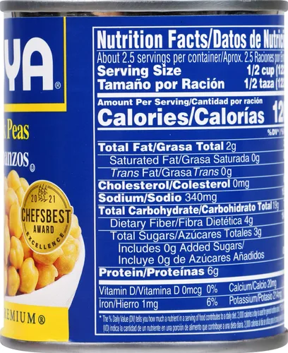 Vista 3 de Goya Foods Chick Peas, Garbanzo, 10.5 onzas (paquete de 24)