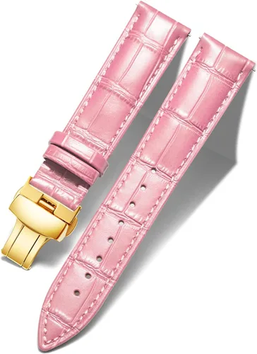 Vista 27 de BINLUN Leather Watch Strap, Quick Release Genuine Leather Replacement Watch Band with Butterfly Deployment Buckle for Men and Women, 12mm-24mm