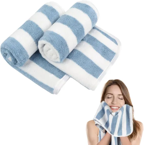 Vista 24 de KinHwa Toallas de mano de microfibra para baño, toallas faciales suaves y absorbentes, toallas de mano grises para baño, paños de lavado para spa