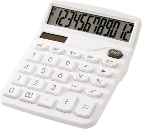 Vista 6 de YOUHO Calculadora de escritorio de oficina rosa, 12 bits 1PACK rosa