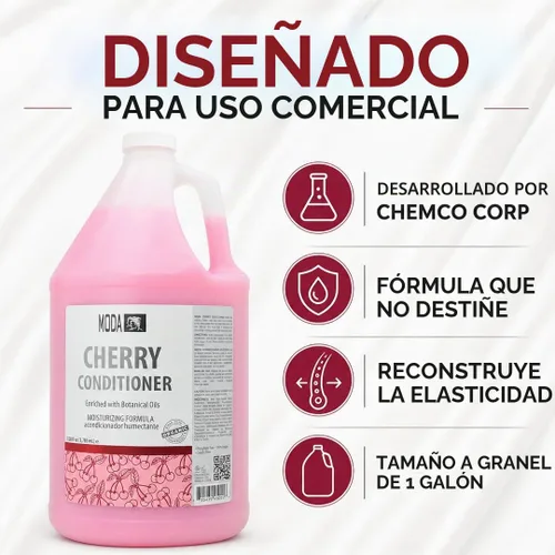 Vista 7 de MODA Cherry Bulk Salon Conditioner Premium Back-Bar & Amenity Treatment Salon-Grade Luxury at Commercial Scale A 'set it and forget it' Solución
