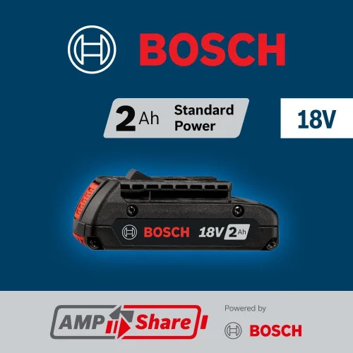 Vista 5 de Bat612- 2PK 18-volt iones de litio 2.0 Ah Bosch slim pack batería con indicador de combustible digital, 2-pack
