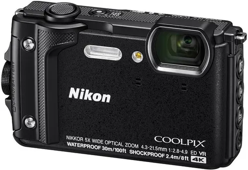 Vista 2 de Cámara digital Nikon W300 resistente al agua con 3 pulgadas TFT LCD, Color negro