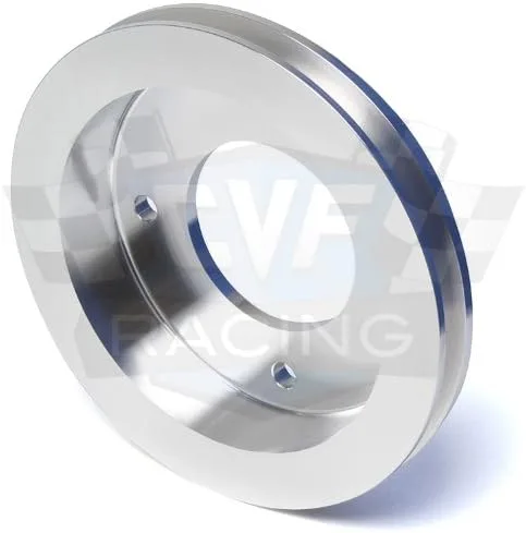 Vista 4 de Kit de polea Pontiac de aluminio Billet, 350-400, 428, 455, correa en V - solo alternador