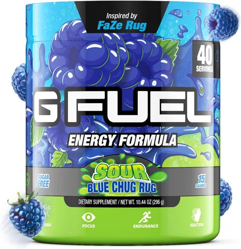 Vista 8 de G Fuel aDrive - Polvo de bebida energética, mezcla de cafeína preentrenamiento para juegos, sin azúcar, aminoácidos para el enfoque, vitaminas +
