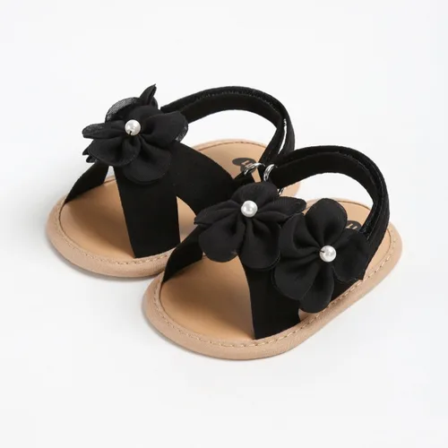 Vista 3 de Sandalias de verano para bebés y niñas, zapatos de vestir de princesa para boda, suela suave, zapatos de bebé para niña recién nacida
