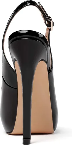 Vista 5 de YODEKS Zapatos de vestir para mujer con plataforma y tacón alto