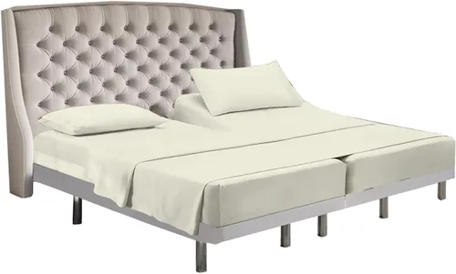 Vista 25 de Cottingon Juego de sábanas de 5 piezas tamaño King dividido para camas dobles ajustables, sábanas de microfibra de lujo suave XL para colchón