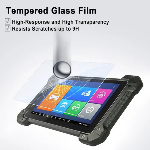 Vista 2 de Protector de pantalla de vidrio templado compatible con Autel MaxiCOM MK808BT/MK808/MK808TS, MaxiCheck MX808, MaxiPRO MP808, MP808K, película