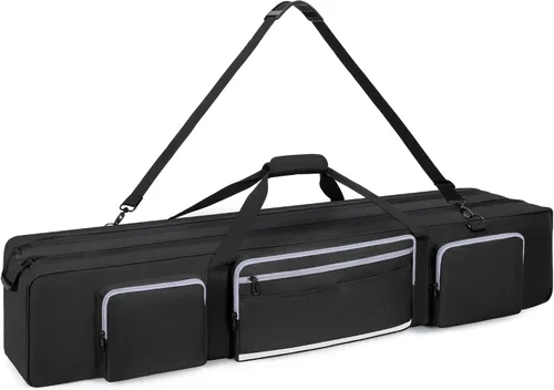 Vista 10 de IBVIVIC Funda de Transporte para Trípode, Bolsa de Trípode Resistente con Divisor Acolchado, Bolsa de Soporte de Luz, Funda de Monopié