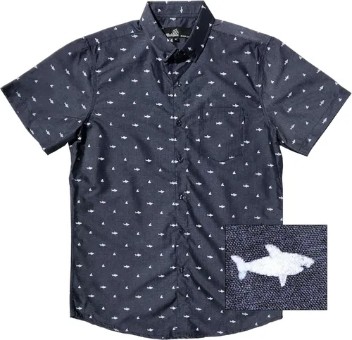 Vista 66 de Molokai Surf - Camisas hawaianas de manga corta con botones y corte ajustado