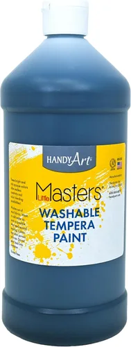 Vista 37 de Handy Art Little Masters - Pintura lavable, 16 onzas, color negro Bright & Mixable, High Opacity, Washable Colors for Classroom, Students, Kids