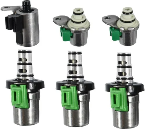Vista 5 de Kit de válvula electromagnética de cambio de transmisión de 6 piezas 48420K-R FN4A-EL 4F27E EPC PWM compatible con Ford Focus Mazda-2 3 5 6 CX-7 MPV
