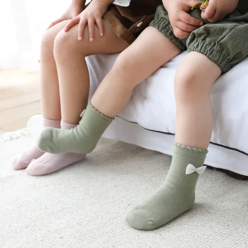 Vista 3 de Paquete de 10 calcetines para bebés recién nacidos, unisex, calcetines elásticos de algodón cómodos para todo el día