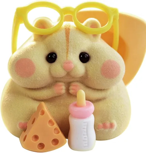 Vista 10 de Handmade Taba Squishy Hamster Toy, Cute Squishy Stress Relief Fidget Toy Azul