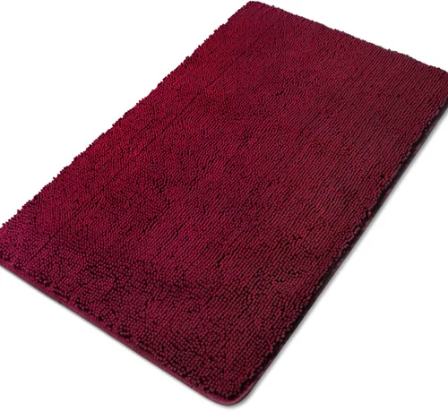 Vista 16 de Yeaban Alfombras pequeñas de baño de felpilla de 12 x 12 pulgadas, absorbentes y lavables, antideslizantes, de felpa y suaves para baño, ducha
