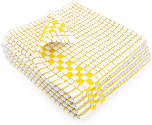 Vista 24 de Paños de cocina clásicos Fecido Classic Collection resistentes, superabsorbentes y hechos 100 % algodón. Paños de cocina de grado profesional hechos