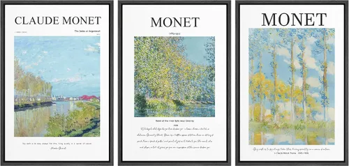 Vista 129 de MUDECOR Lienzo enmarcado para pared, juego de arte de acuarela pastel, bosque de pinos, naturaleza silvestre, ilustraciones modernas, decorativas