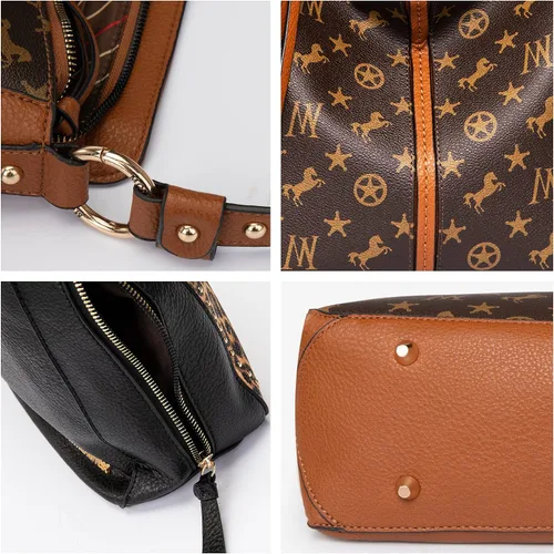 Vista 6 de Montana West Bolso de hombro oculto para mujer, bolso cruzado de moda