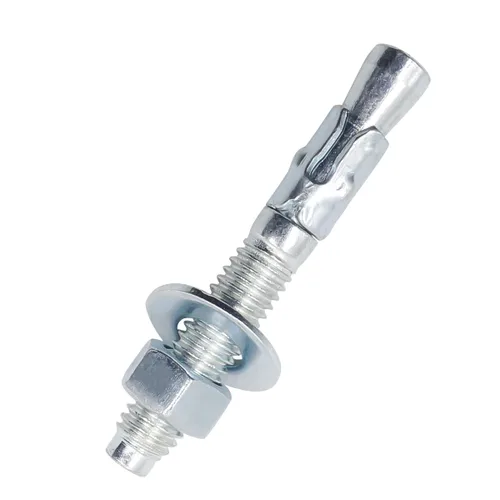Vista 27 de Anclaje de cuña de 1/2" x 2-3/4", solo para cemento y hormigón, tornillos de acero al carbono galvanizados y pernos de retraso (10 unidades)