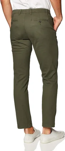 Vista 3 de Tienda Essentials - Pantalones caqui de corte ajustado, elásticos, informales, para hombre