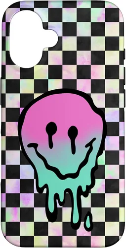 Vista 32 de Blah Drippy Pink Teal Y2K Graphic Case for iPhone 17
